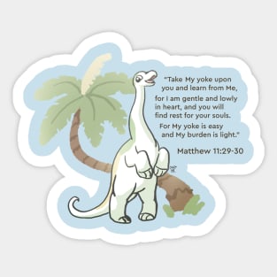 Brenton Brontosaurus Breathes Sticker